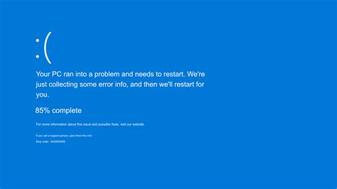 what causes the blue screen of death.